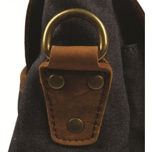 AT1 MESSENGER I VINTAGE™ Mallette porte-documents en canvas et cuir naturel, sac à bandoulière 5 couleurs 